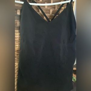 Nike black sport bra/tank top